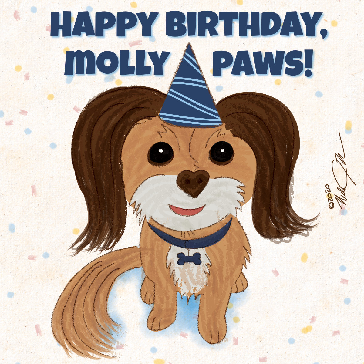 molly paws happy birthday 1