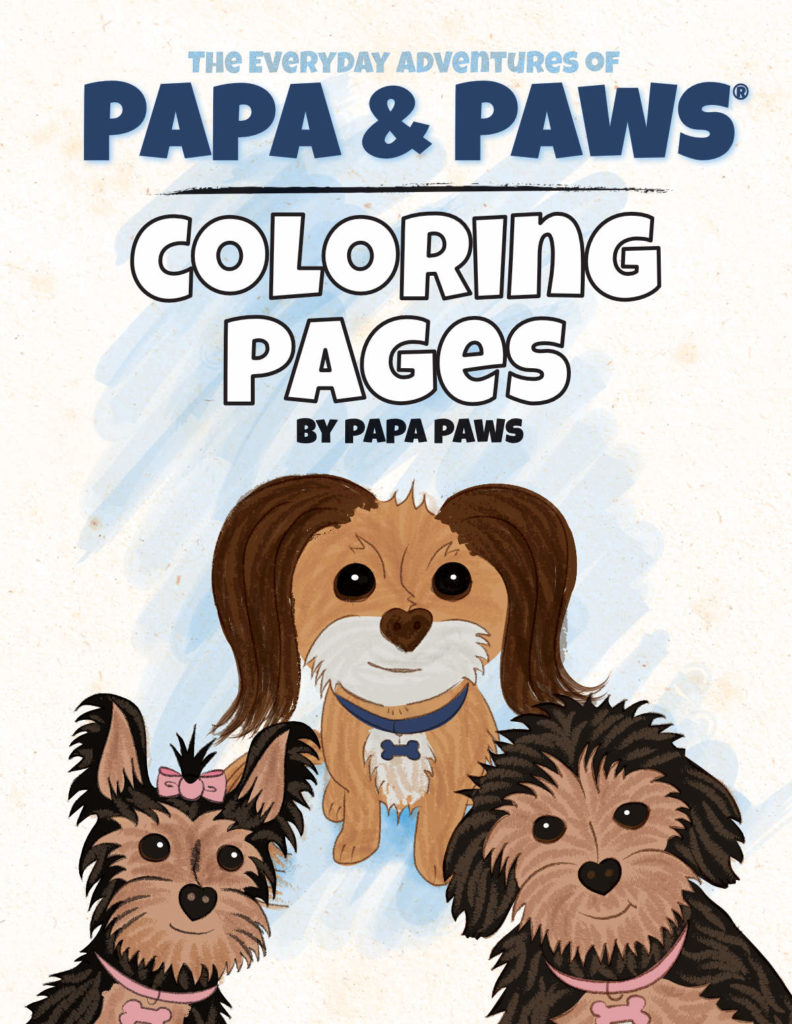 Papa Paws Family Coloring Book 00 Front Cover 1200